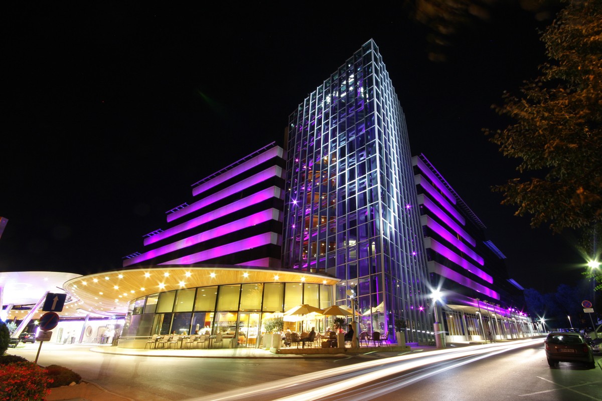 Casino Perla at night