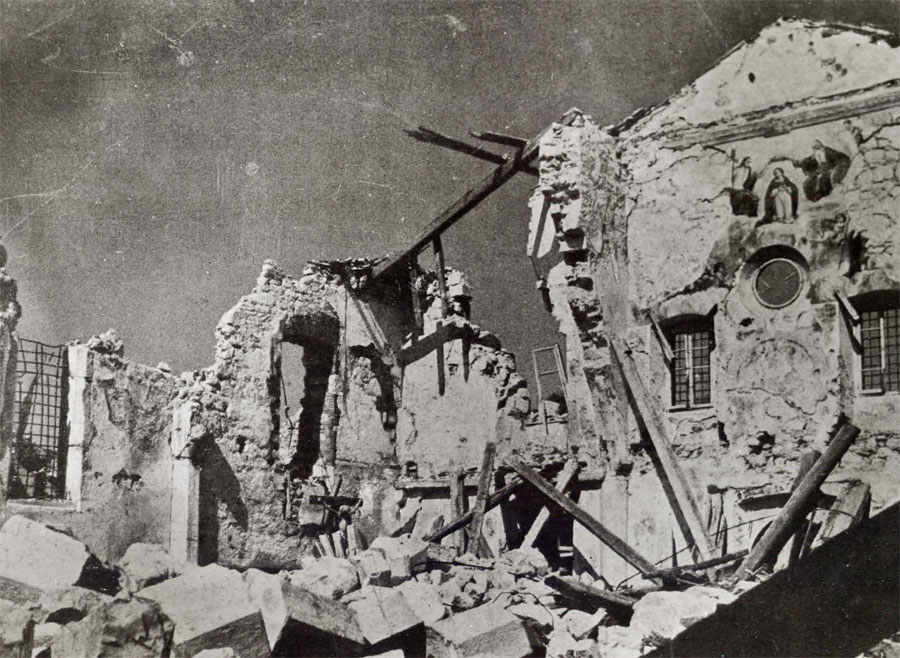 Sveta Gora in Ruins during WWI